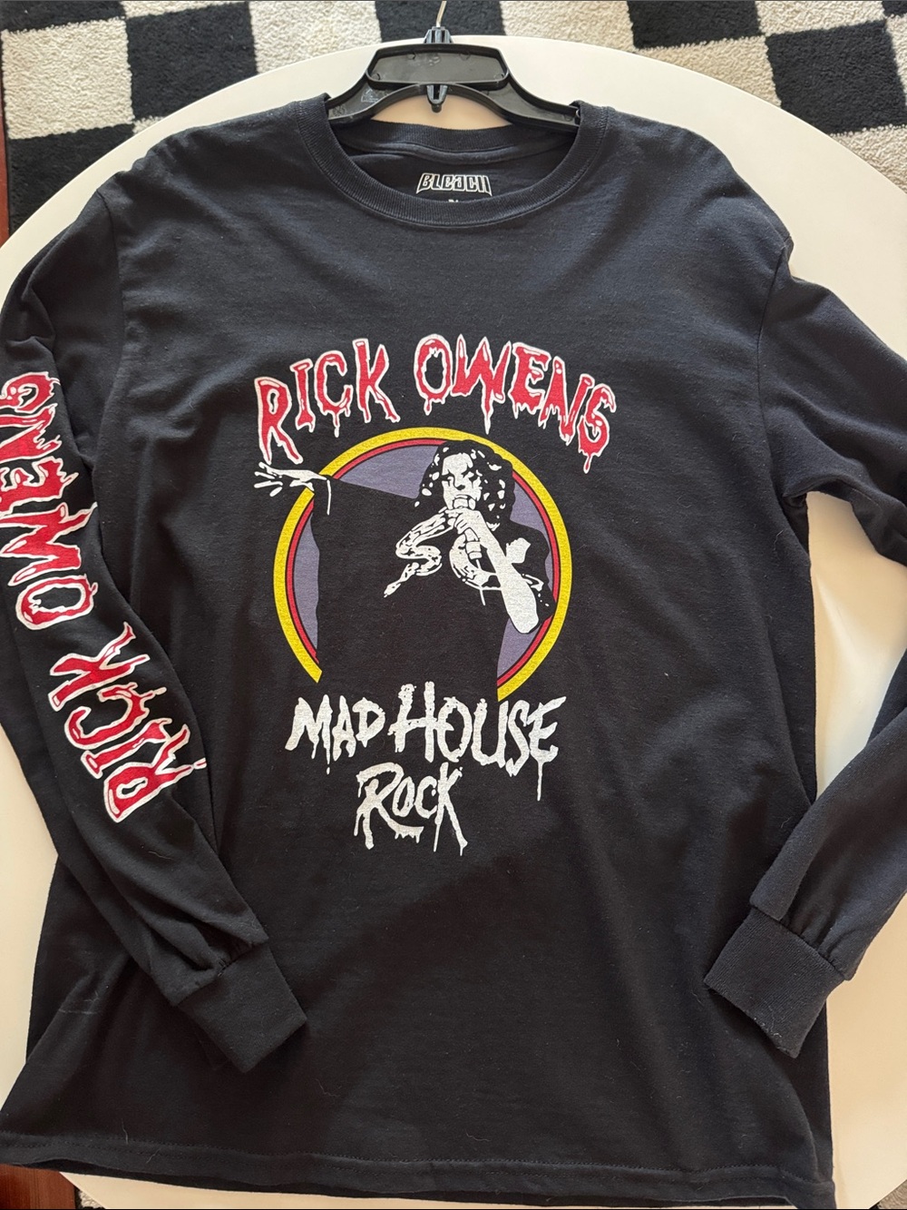 bleach rick owens x alice cooper t shirt
